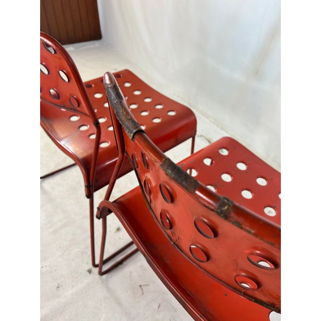 Vintage Italian Steel Omkstak Chairs by Rodney Kinsman for Bieffeplast - a Pair For Sale In New York - Image 6 of 13