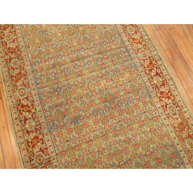 Fine Antique Persian Senneh Long Runner For Sale - Image 10 of 10