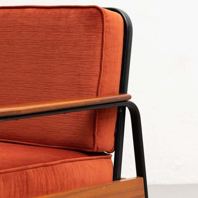 Vintage Easy Chair in the style of Jean Prouvé, 1950s, Set of 2 For Sale - Image 14 of 15
