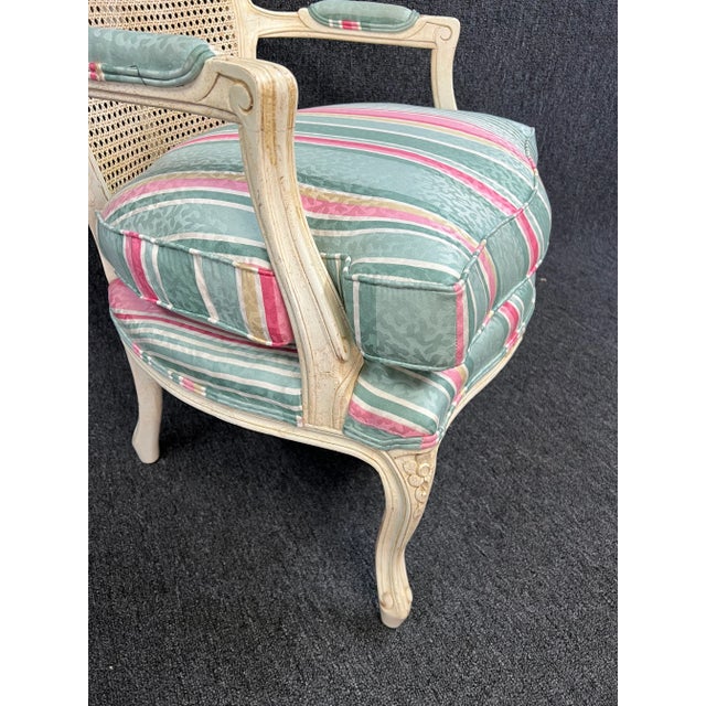 Cream Louis XV Style Fauteuils Pair For Sale - Image 8 of 12