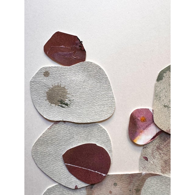 Paper "Love Without Words 6" Original Mixed-Media Collage on Paper by Zac Woodiel For Sale - Image 7 of 9