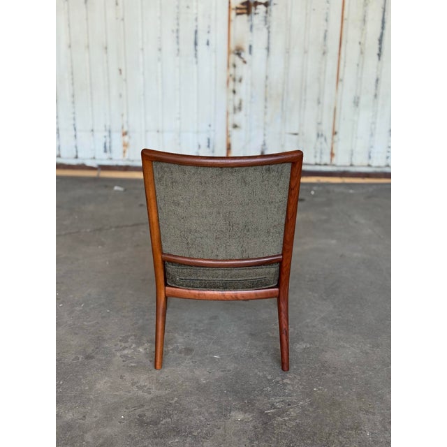 1960s Mid-Century Modern Sculpted Walnut Armchair For Sale - Image 9 of 11