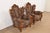 R. J. Horner & Co. Italian Baroque Ornate Carved Walnut Throne Chairs or Lounge Chairs With Leopard Print Upholstery For Sale - Image 4 of 12