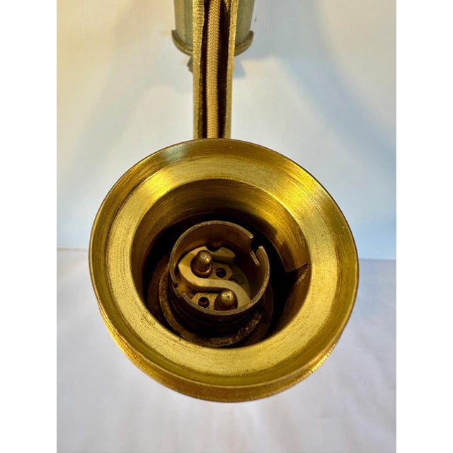 Brass 1940s English Bronze Sconces - a Pair For Sale - Image 8 of 12