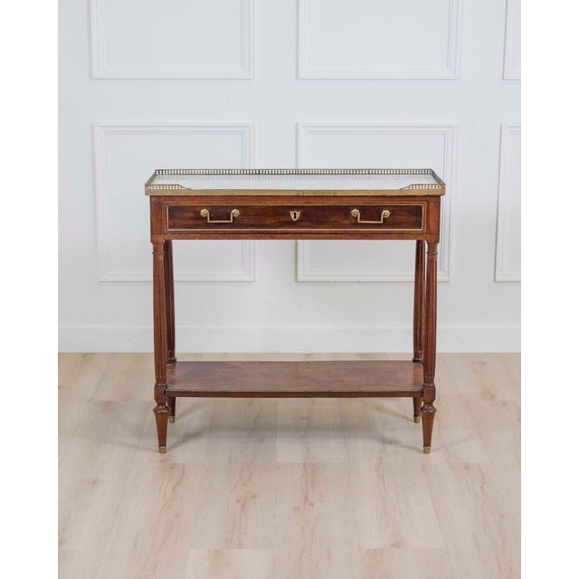 Mid 20th Century Mid 20th Century Louis XVI Style Console In Mahogany. For Sale - Image 5 of 10