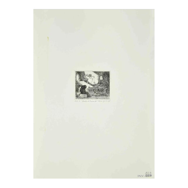 Leo Guida, The Death of Franco, Etching, 1978 For Sale