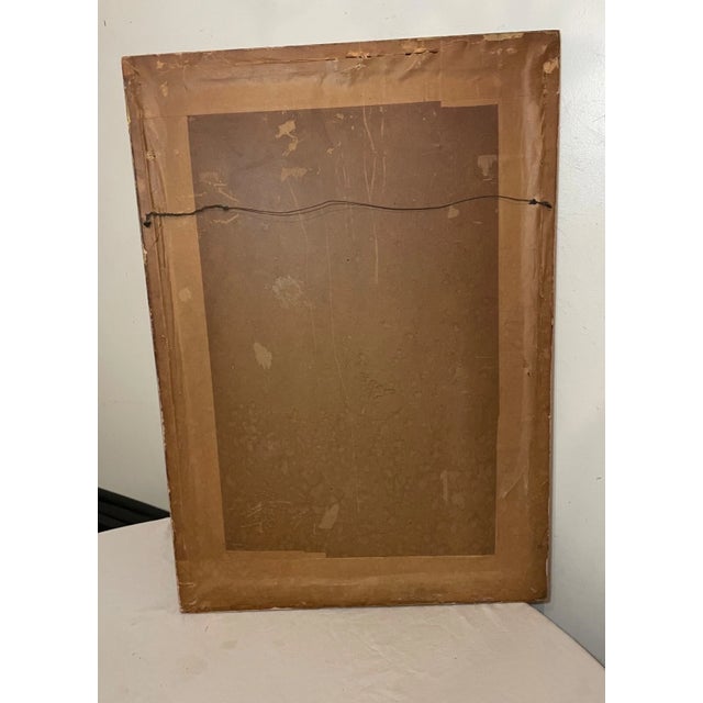 Large Antique 19th Century Victorian Handmade Lady Cherub Venus Needlepoint Art For Sale - Image 12 of 12