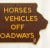 American Vintage Iowa Wood Road Sign No Horses For Sale - Image 3 of 4
