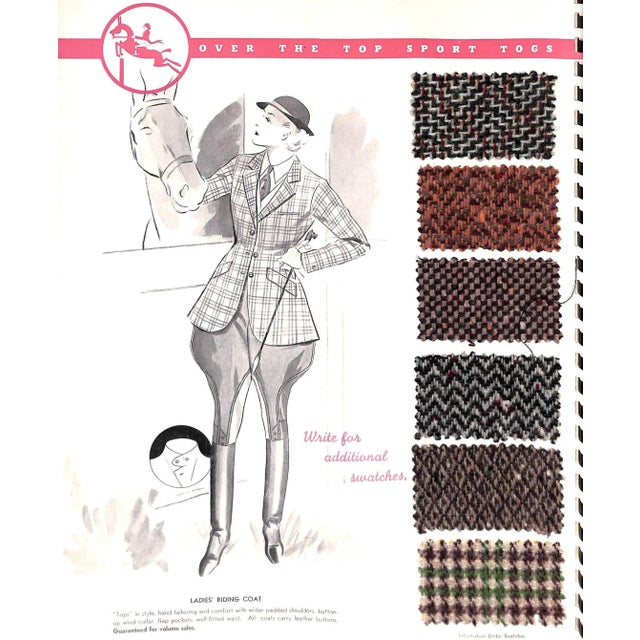 Over the Top Sport Togs 1939 Apparel Arts Equestrian Catalog For Sale - Image 11 of 12