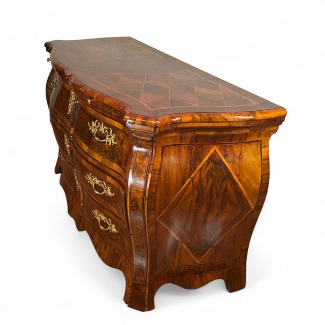 Baroque Antique German Baroque Chest of Drawers, 1750 For Sale - Image 3 of 8