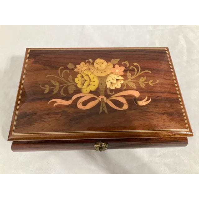 1970s Vintage Reuge Swiss Musical Jewelry Box For Sale - Image 5 of 6