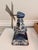Rustic European Vintage Delft Blue Dutch Windmill Working Music Box | Hand-Painted Ceramic | Made in Holland | Pewter Sails For Sale - Image 3 of 9