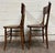 Antique Solid Oak Bentwood Curved Back Dining Chairs - Pair For Sale - Image 4 of 7