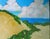 Pacific View, California coast landscape oil painting by Lynne French. The signed original painting measures 8x8 inches on...