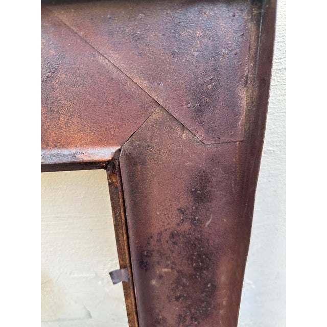 Vintage Italian Rustic Metal Oversized Picture Frame For Sale - Image 9 of 12