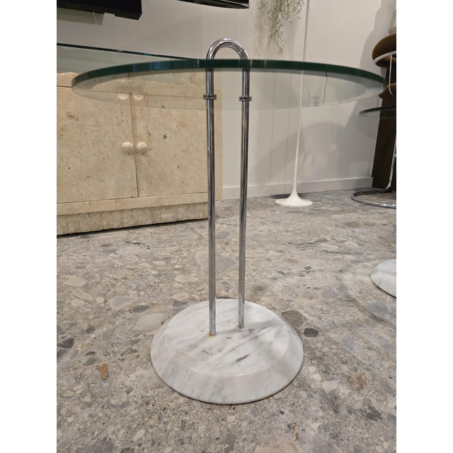 Hollywood Regency 1970s Pair of Vico Magistretti Marble Side Tables by Cattelan Italia For Sale - Image 3 of 11