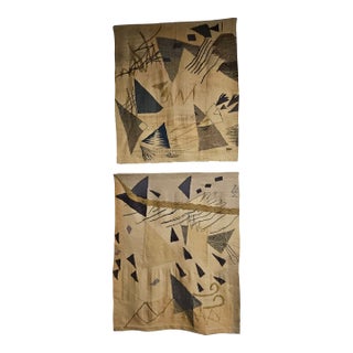 Triangle III and Triangle V: Law of Three Series - Hand Woven Tapestries 1900-2002 For Sale