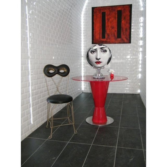 Black Maschera Chair in Powder-Coated Aluminum by Altreforme For Sale - Image 8 of 9
