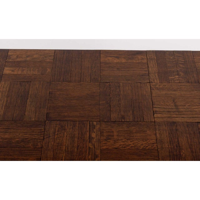 Late 20th Century Gothic Style Oak Parquetry Patchwork Table For Sale - Image 5 of 9