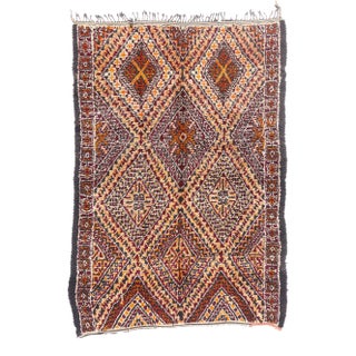 Vintage Zayane Beni M'Guild Moroccan Rug, 06'09 X 09'07 For Sale