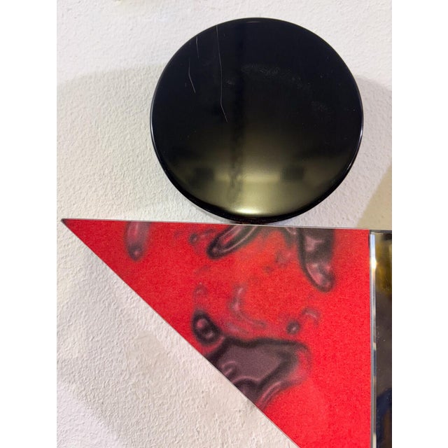 Diva Mirror by Ettore Sottsass, Memphis Milan, 1984 This piece is attributed to the mentioned designer/maker. It has no...