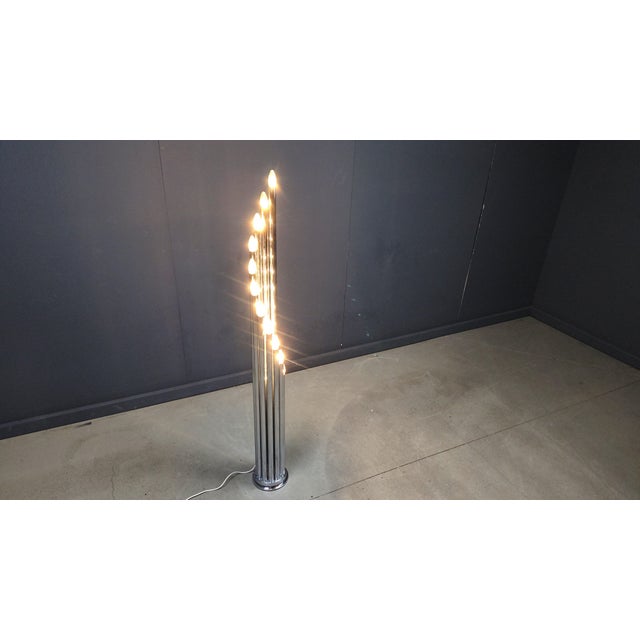 Vintage Chrome Floor Lamp by Goffredo Reggiani, 1970s For Sale - Image 6 of 13