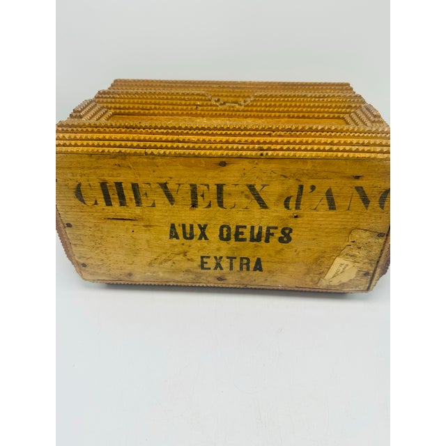 Wood Antique Tramp Art Box For Sale - Image 7 of 8