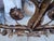 Metal Large Antique French Five-Light Wrought Iron Candelabra with Gold Leaf, 1890s, Set of 2 For Sale - Image 7 of 11