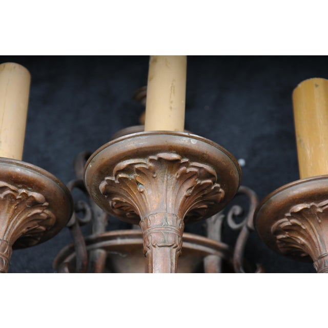 Louis XVI Style Sconces in Bronze, Set of 2 For Sale - Image 9 of 16
