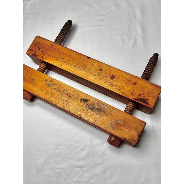 Mid-Century Modern Vintage Professional Bookbinding Finishing Press With Flat-Edge Handle For Sale - Image 3 of 12