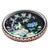1980s Nippon-Style Moriage 11-Inch Black-Ground Bowl With Birds and Peonies For Sale - Image 5 of 17