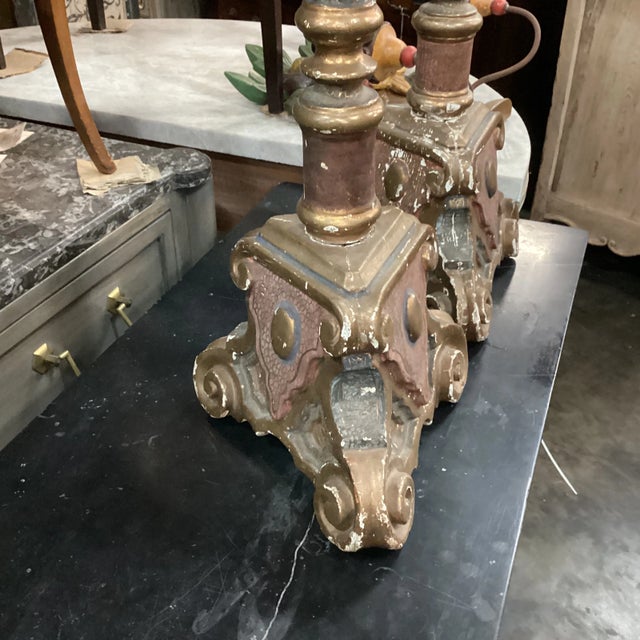 Early 20th Century French Tall Candlesticks - a Pair For Sale - Image 9 of 12