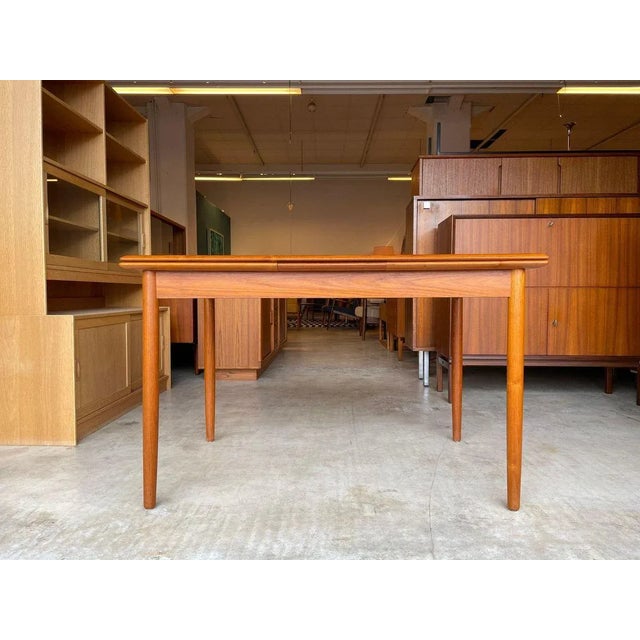 Danish Modern Teak Dining Table, 1960s For Sale - Image 3 of 11