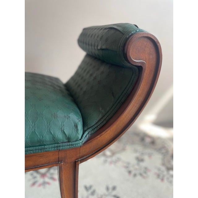 1980s Vintage Scroll Bench For Sale In Chicago - Image 6 of 8