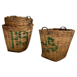 XXL Laundry Baskets, 1970s, Set of 3 For Sale