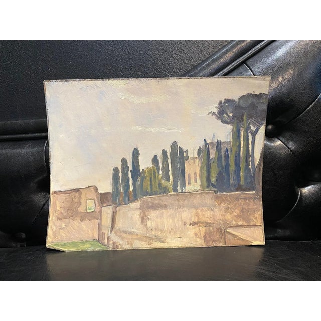 Isaac Charles Goetz, Chateau, 1960s, Watercolor For Sale - Image 6 of 7