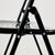 Black Vintage Italian Folding Chair in Metal, 1980s For Sale - Image 8 of 17