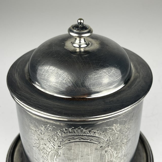 Antique Silver Plated Biscuit Box by James Deakin & Sons, 1890s For Sale - Image 7 of 13