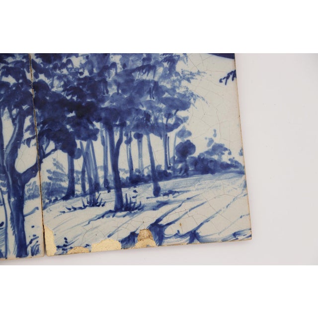 19th Century 19th Century Set of Two Tiles Depicting Trees, Portuguese Baroque For Sale - Image 5 of 10