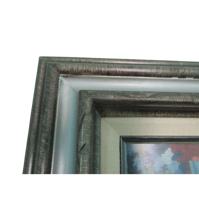 My Only Desire the Lady and the Unicorn Vintage Finished Needlepoint Framed Under Glass For Sale - Image 15 of 16