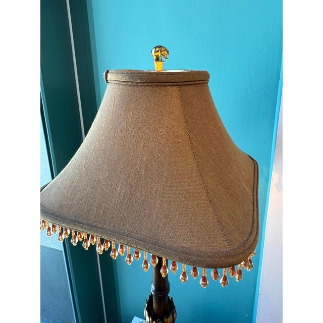 Vintage Raymond Waites for Tyndale Asian Elephant and Rider Table Lamp For Sale - Image 10 of 12