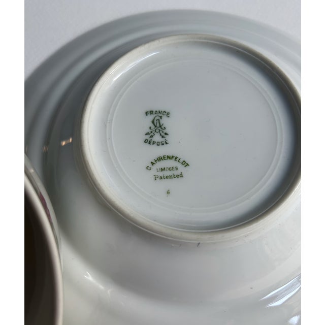 Vintage Limoges Covered Porcelain Butter - Cheese Dish For Sale - Image 16 of 17