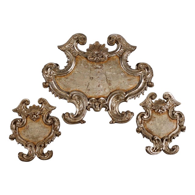 Baroque Cantaglorie in Carved Wood, Set of 3 For Sale