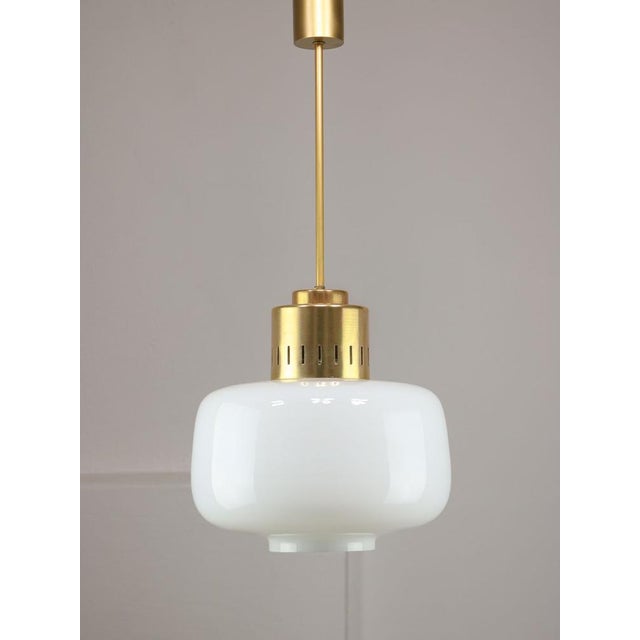 Mid-Century Opaline Pendant Lamps, 1960s, Set of 2 For Sale - Image 9 of 13