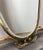 Vintage French Ornate Metal Wall Mirror with Gold Finish For Sale - Image 6 of 8