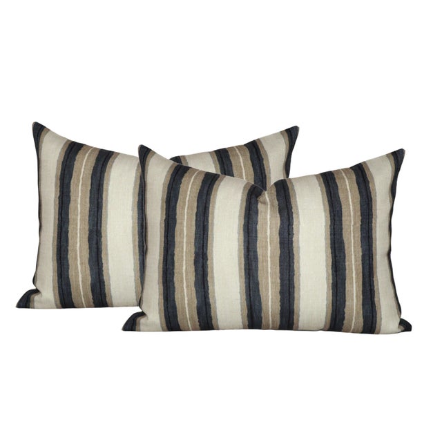 ⭐️ Ships Within 2 Days On the Front: Shoreline Printed Fabric On the Back: Ivory Performance Fabric Indoor / Outdoor...