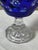 Vintage Crystal Blue Vase, 1950s For Sale - Image 10 of 12