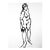 Martha Holden "Pose" Nude Ink Drawing For Sale