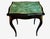 French 19th C. French Regency Black Lacquered Accent Table With Tooled Leather Top For Sale - Image 3 of 8