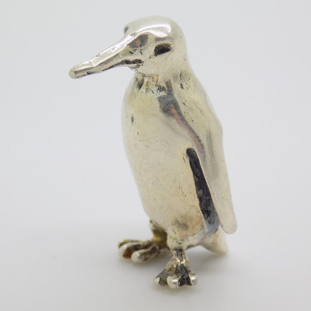 Vintage Italian Handmade 925 Sterling Silver Penguin, 1980s For Sale - Image 4 of 13